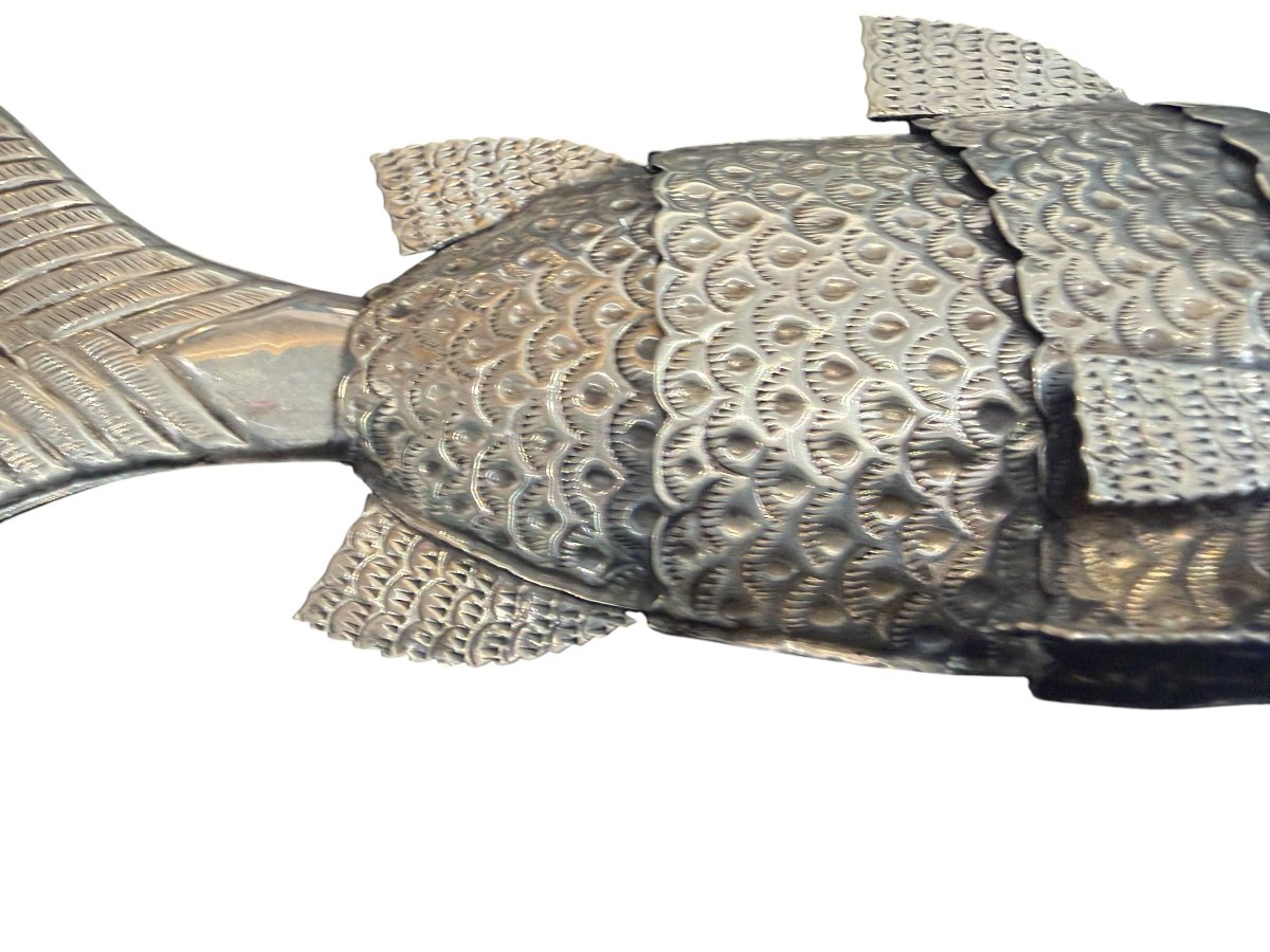 Poisson articulé en Argent massif-photo-8