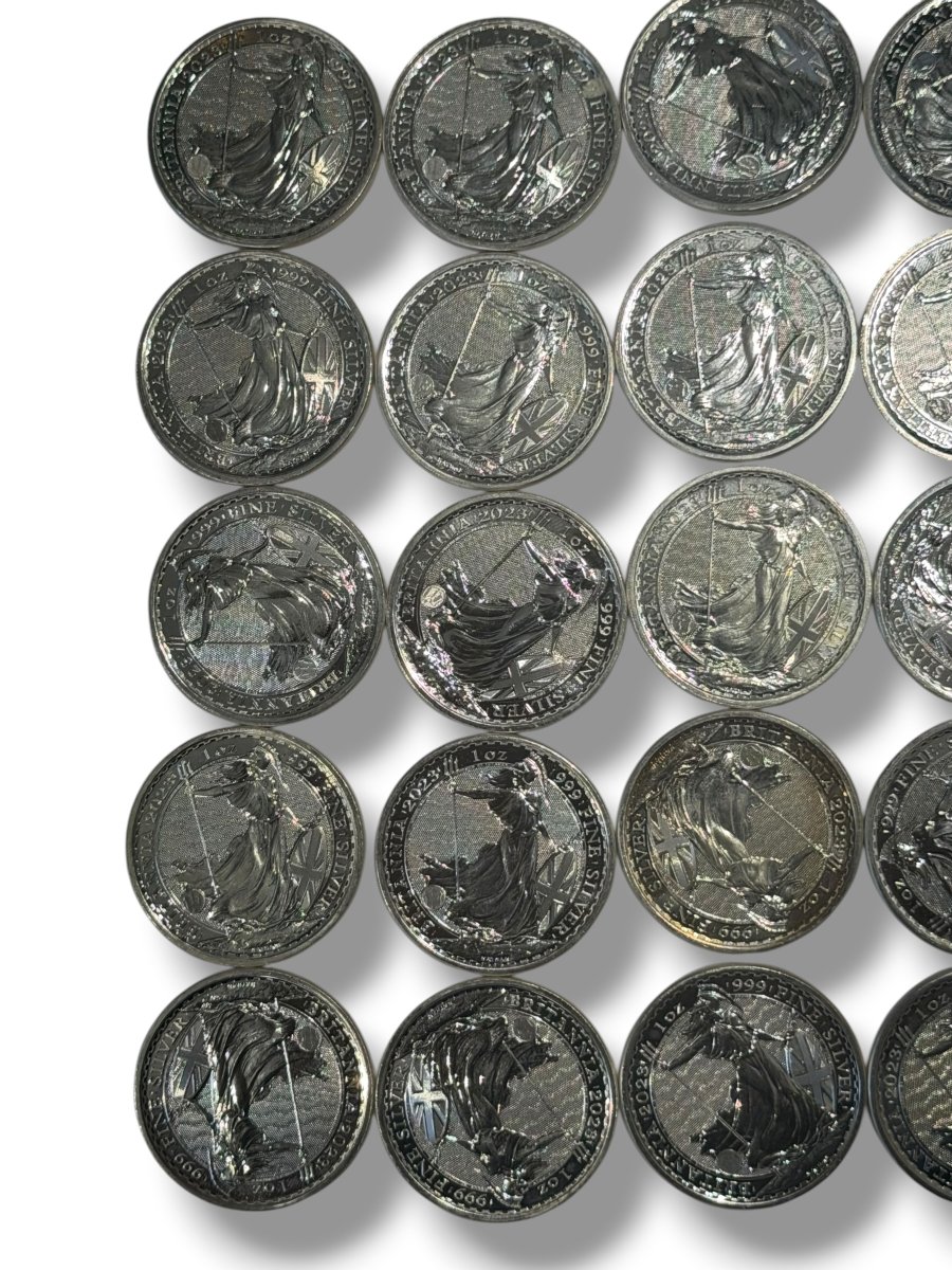 Set Of 25 Solid Silver 2-pound Elizabeth II Coins-photo-4