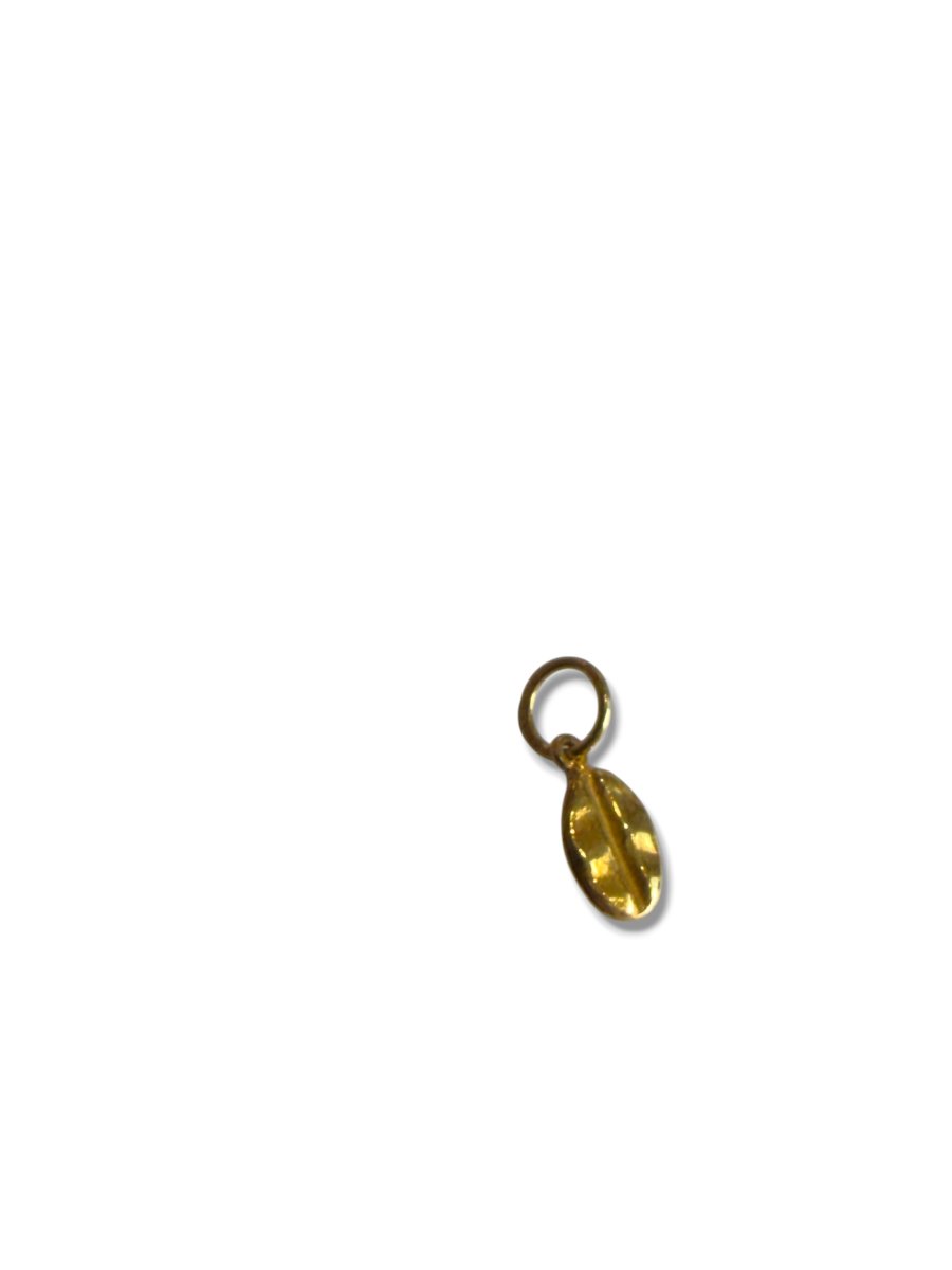 Coffee Bean Gold Pendant-photo-4