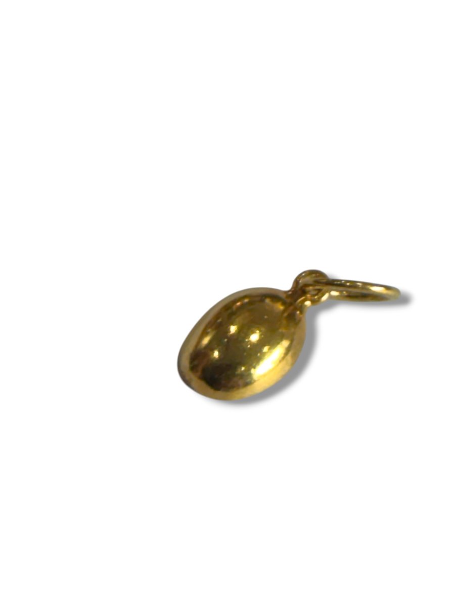 Coffee Bean Gold Pendant-photo-4