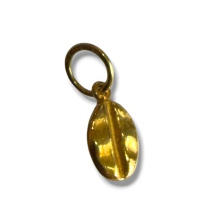 Coffee Bean Gold Pendant