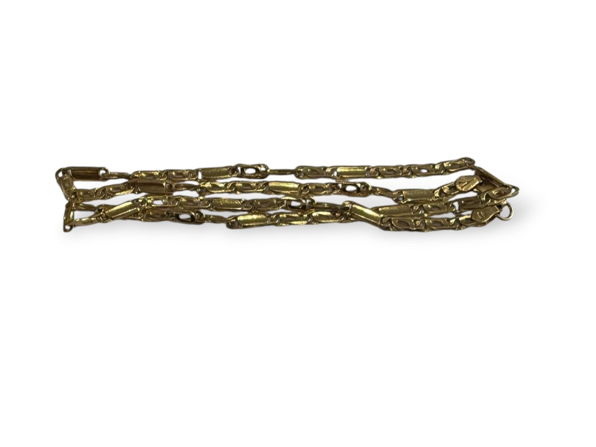 Importante chaine italienne or 18 carats-photo-4
