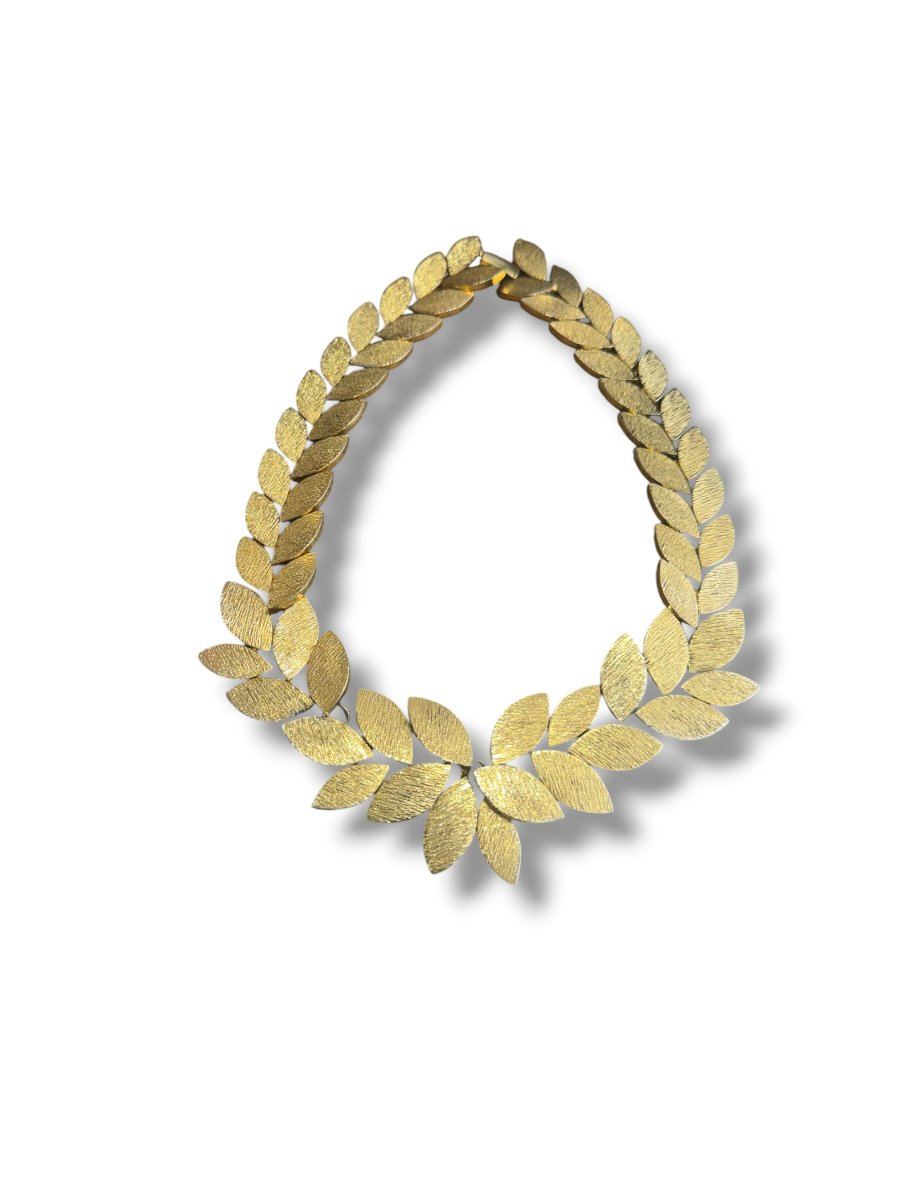 Collier feuille de laurier-photo-3