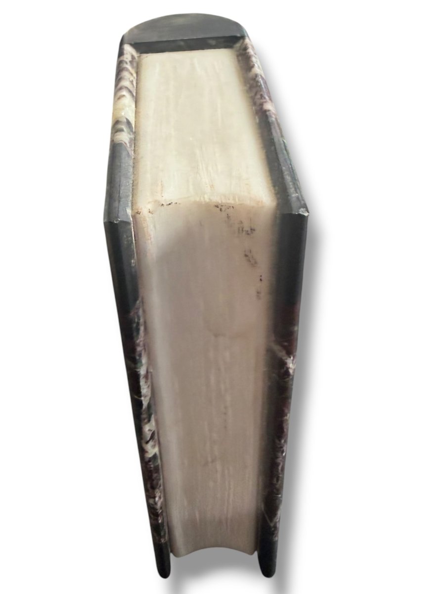 19th-century Italian Marble-bound Book From The Grand Tour-photo-2