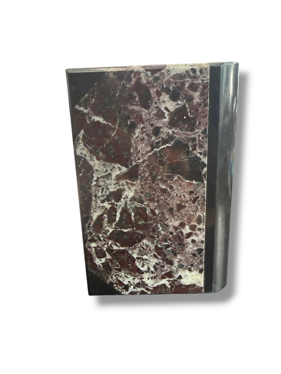 19th-century Italian Marble-bound Book From The Grand Tour-photo-4