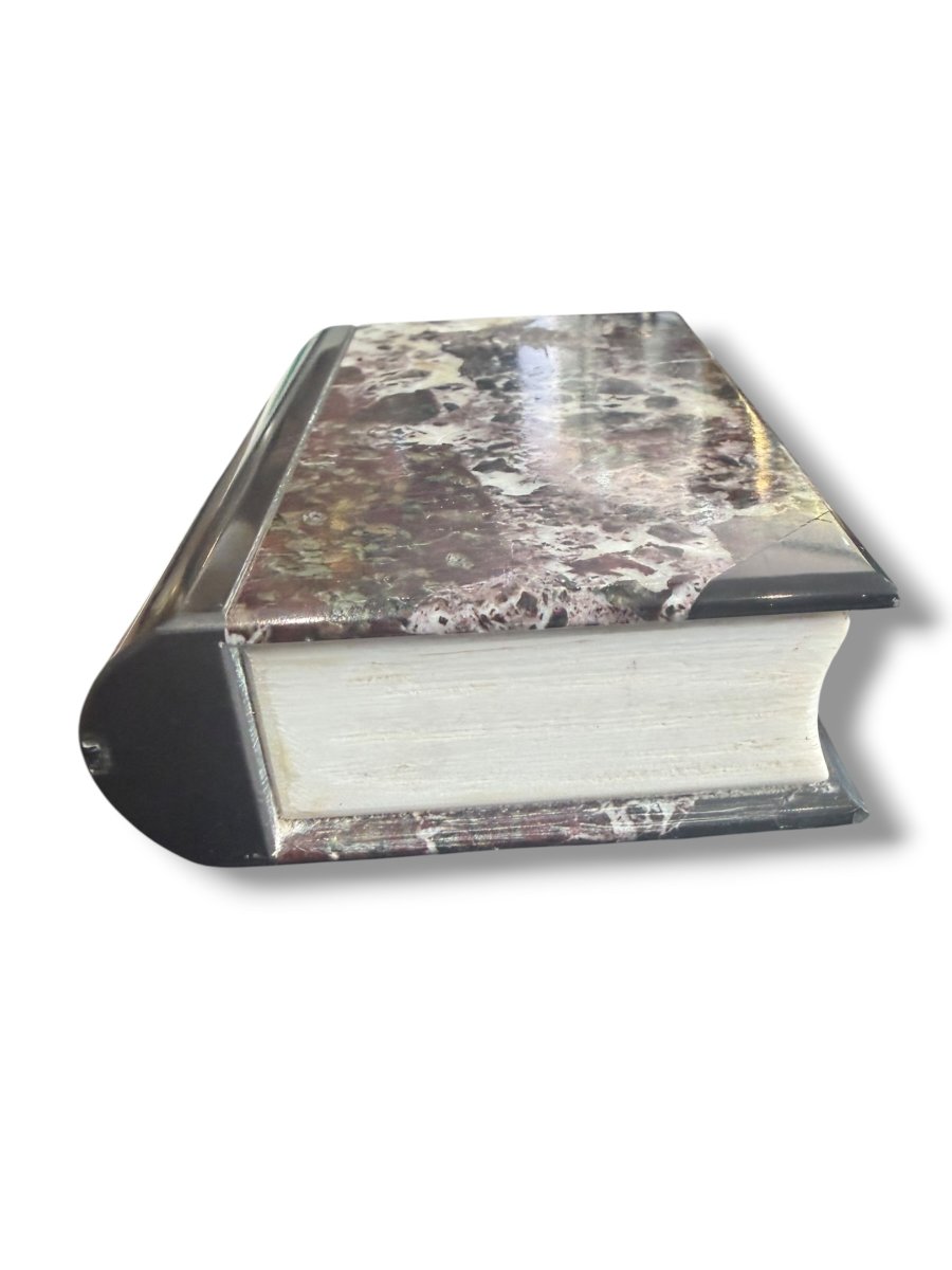 19th-century Italian Marble-bound Book From The Grand Tour-photo-7