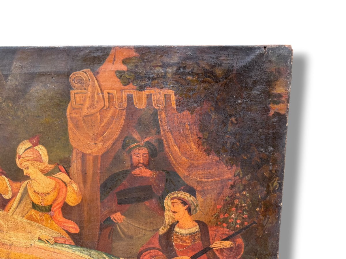 19th-century Orientalist School: A Princess In Her Palace-photo-2