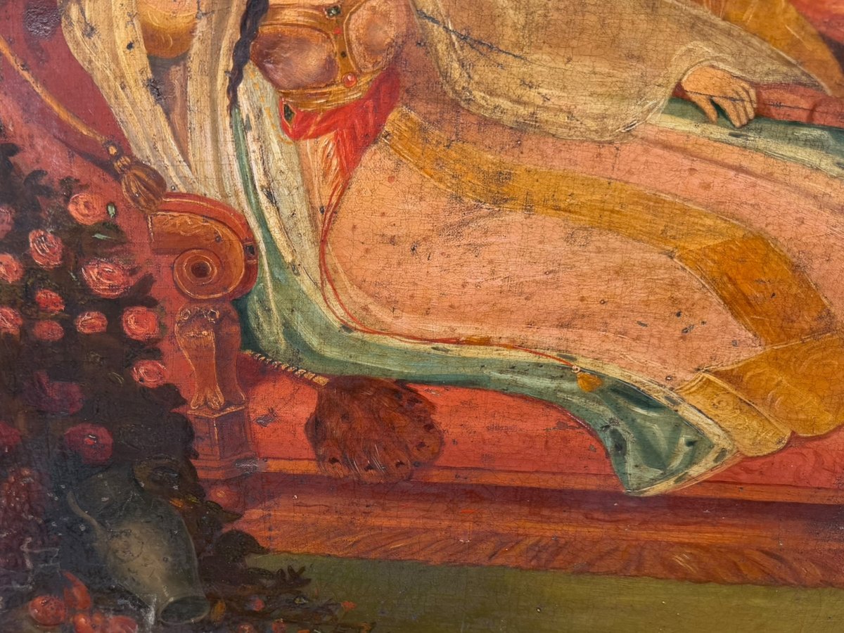 19th-century Orientalist School: A Princess In Her Palace-photo-4