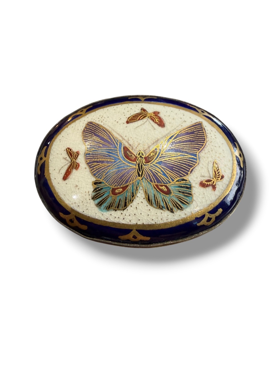 Broche émaillée papillons-photo-2