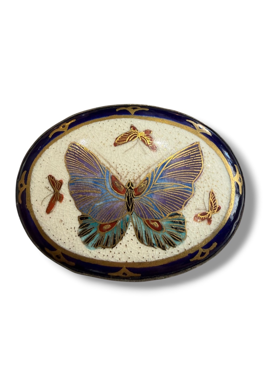Broche émaillée papillons-photo-3