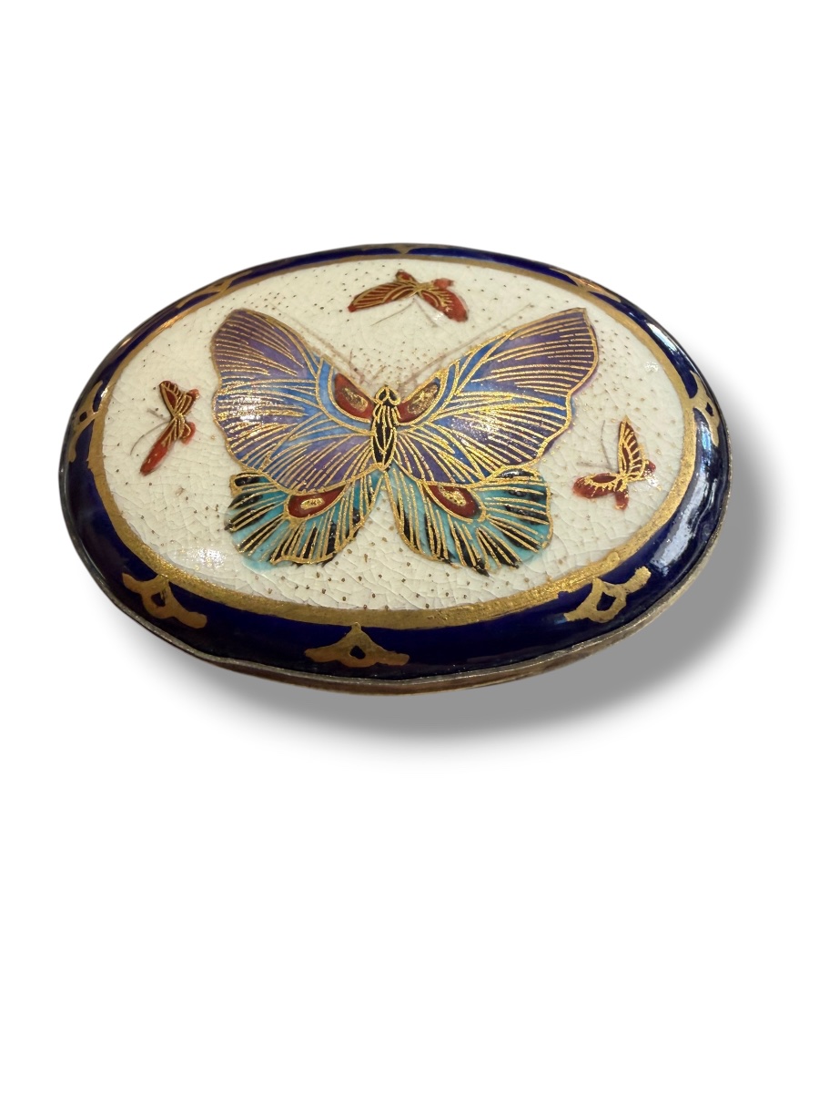 Broche émaillée papillons-photo-4