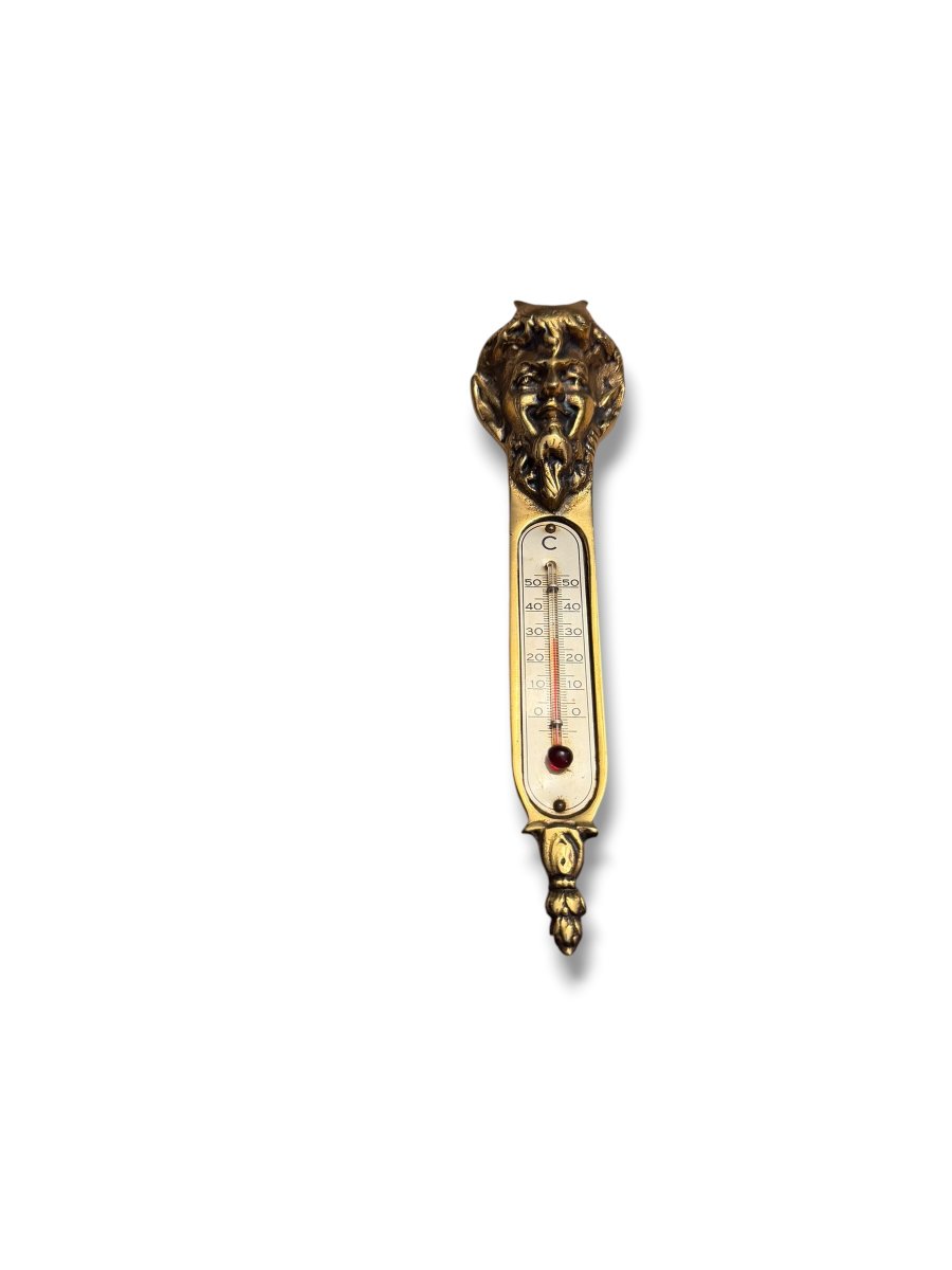 Bronze Satyr Thermometer