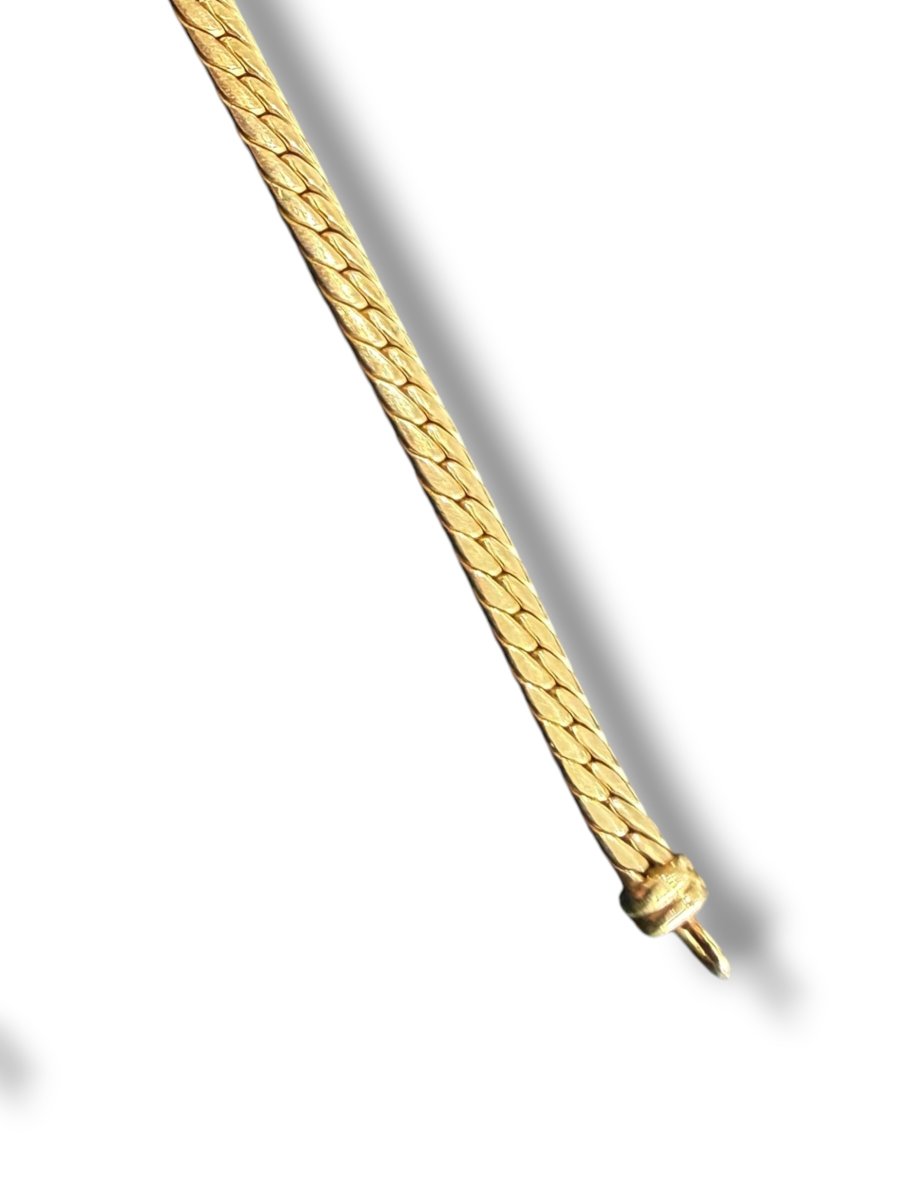 Gold Necklace With Rubies And Diamonds-photo-7