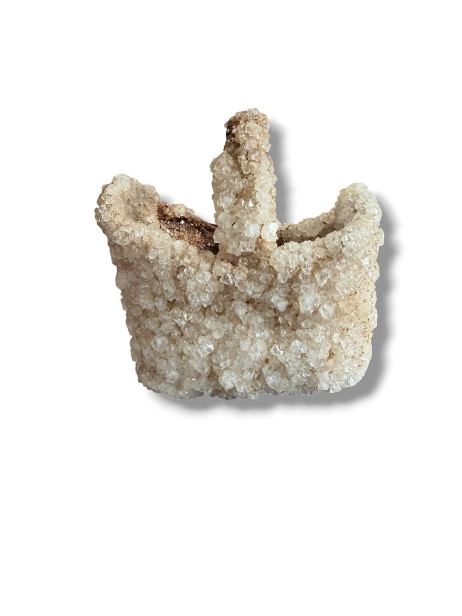Panier en pierres de quartz blanc-photo-5