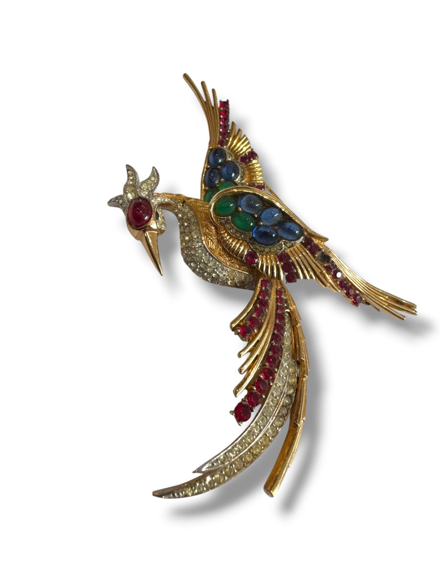 Marcel Boucher "bird Of Paradise" Brooch -photo-3