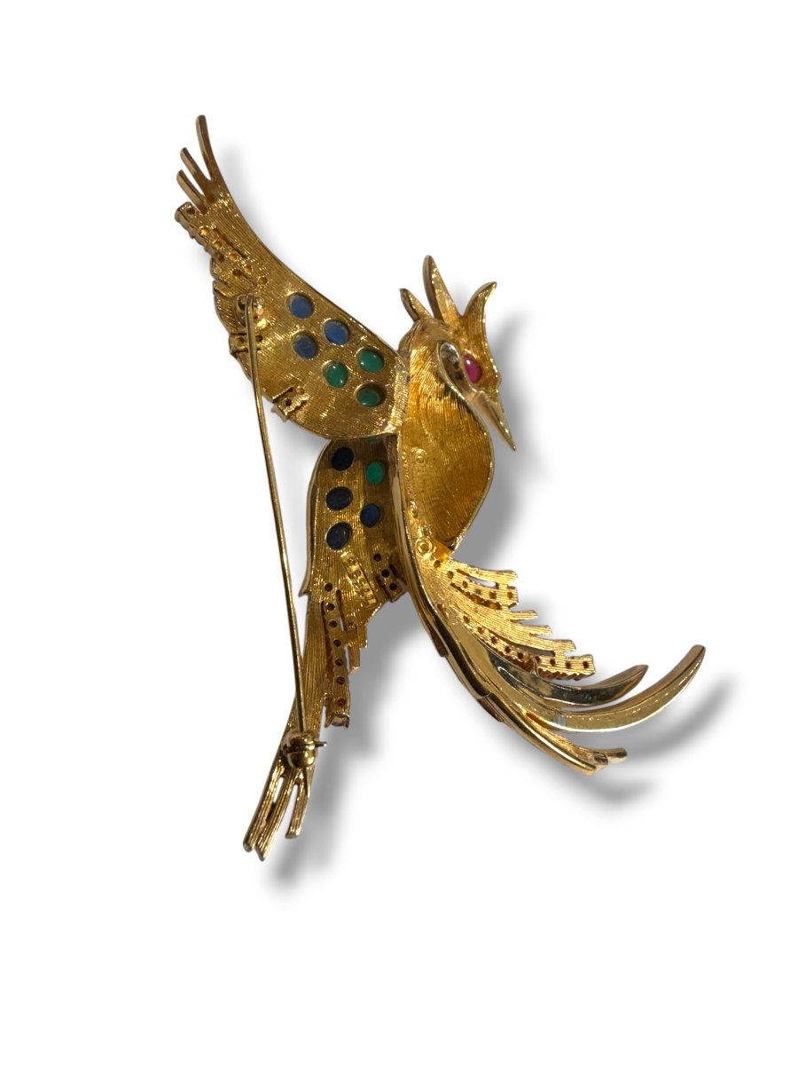Marcel Boucher "bird Of Paradise" Brooch -photo-4