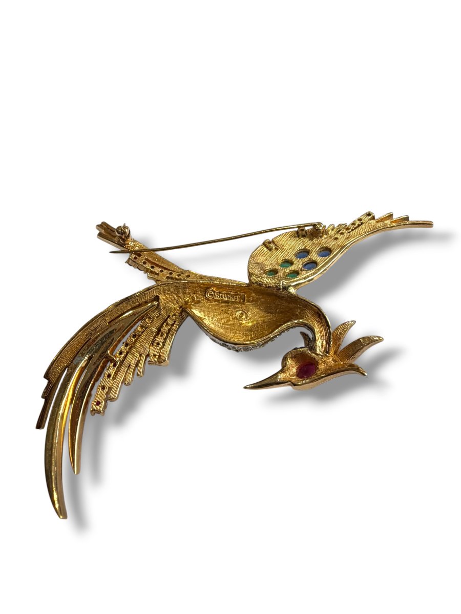 Marcel Boucher "bird Of Paradise" Brooch -photo-3