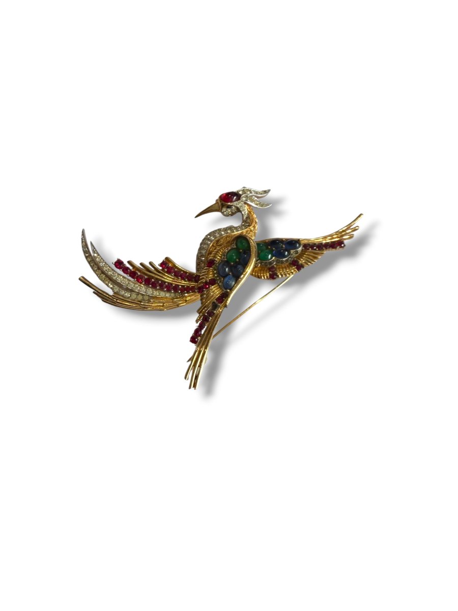 Marcel Boucher "bird Of Paradise" Brooch -photo-4