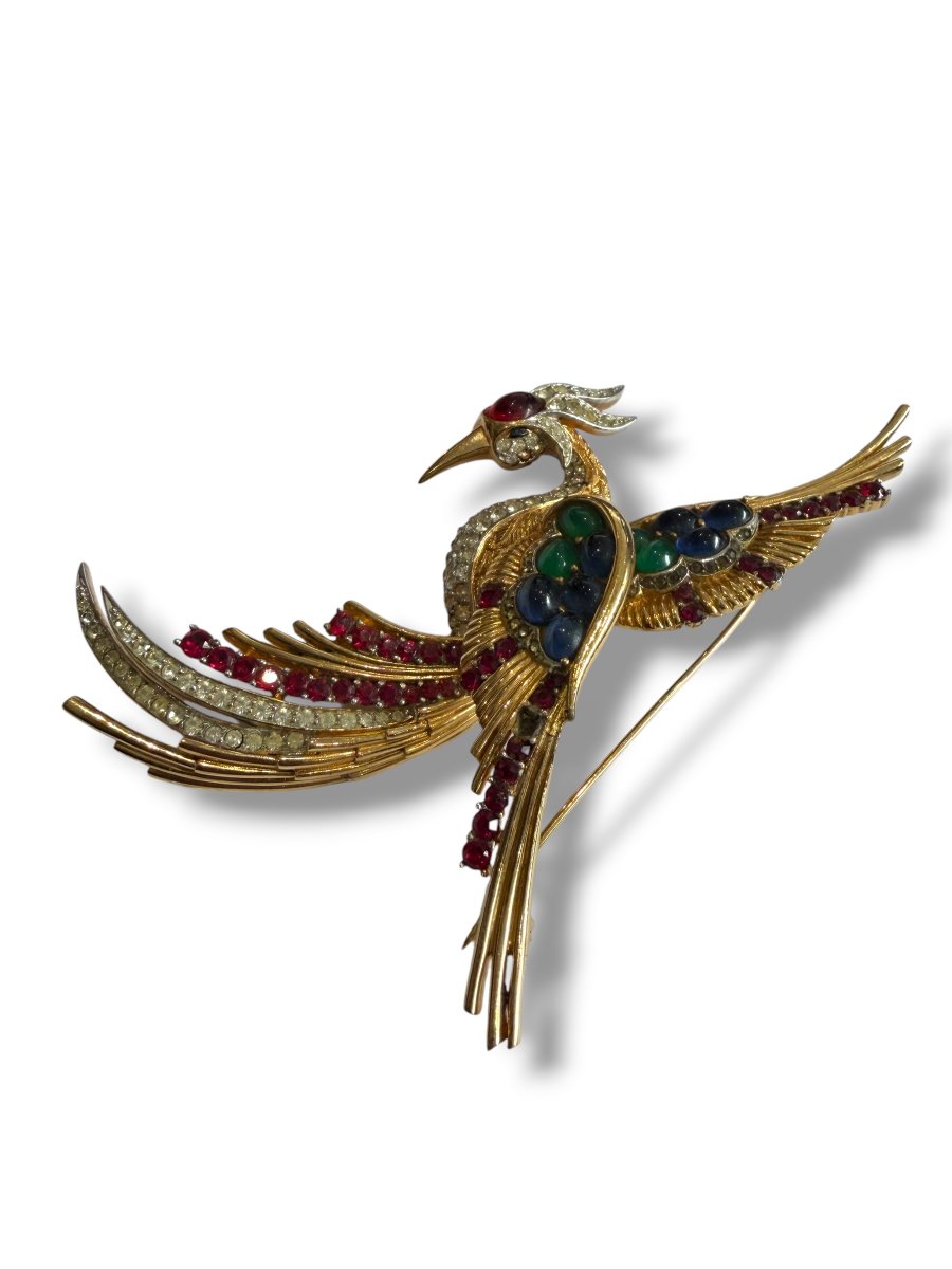 Marcel Boucher "bird Of Paradise" Brooch -photo-6