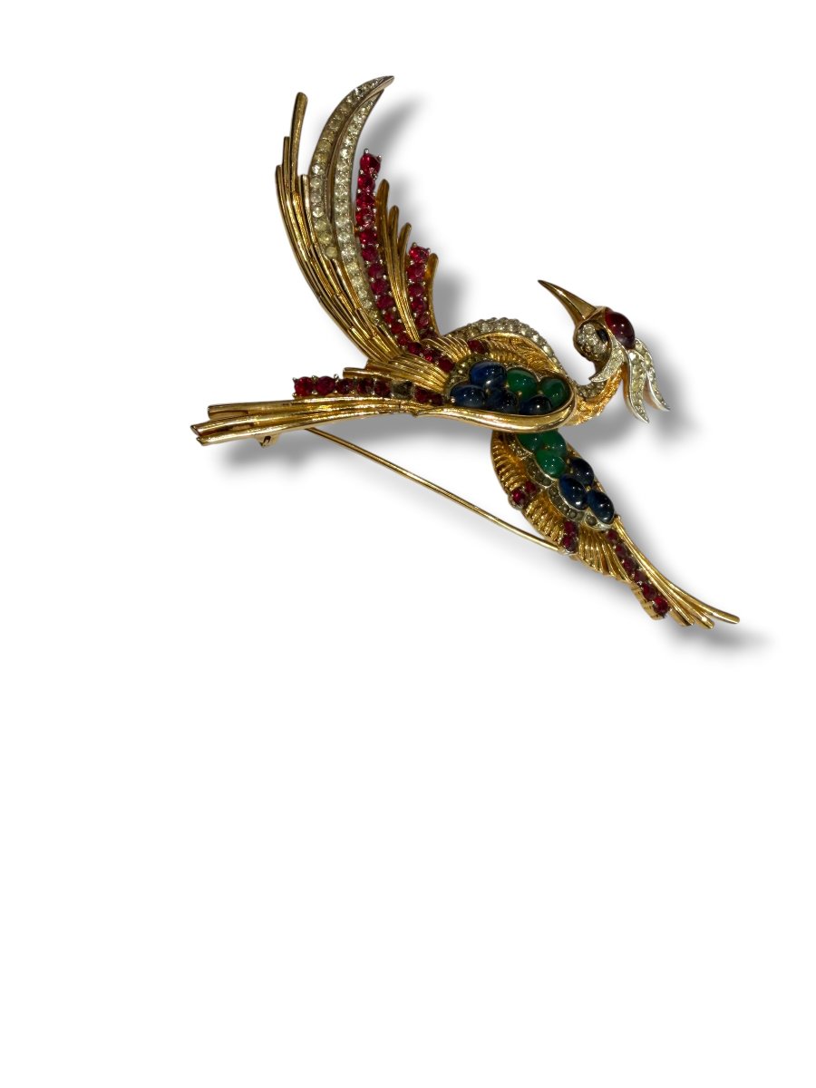 Marcel Boucher "bird Of Paradise" Brooch -photo-8
