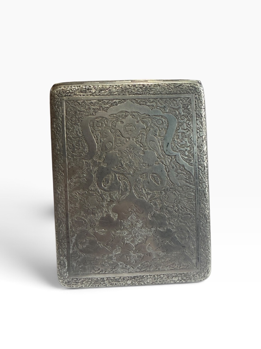  Solid Silver Cigarette Case  -photo-2