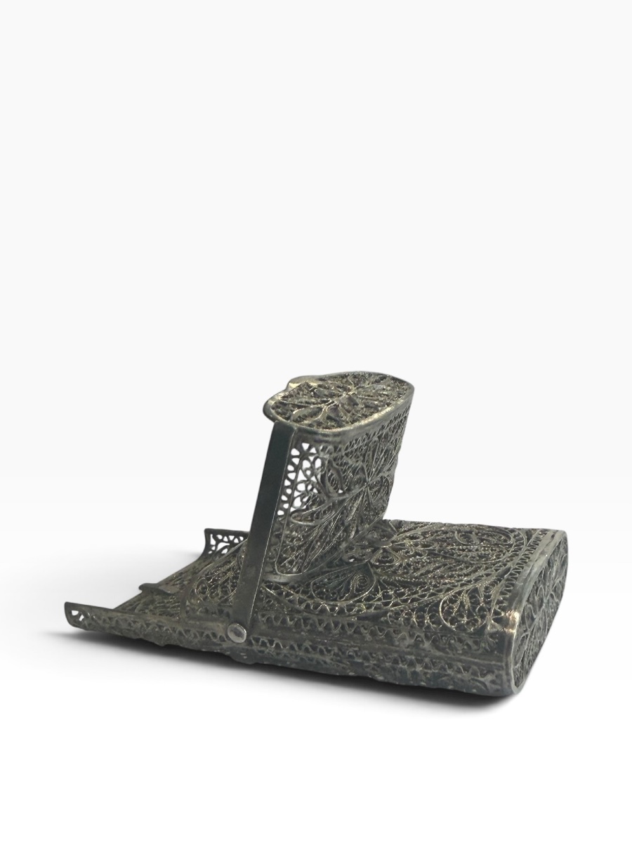 Filigree Silver Cigarette Case-photo-5