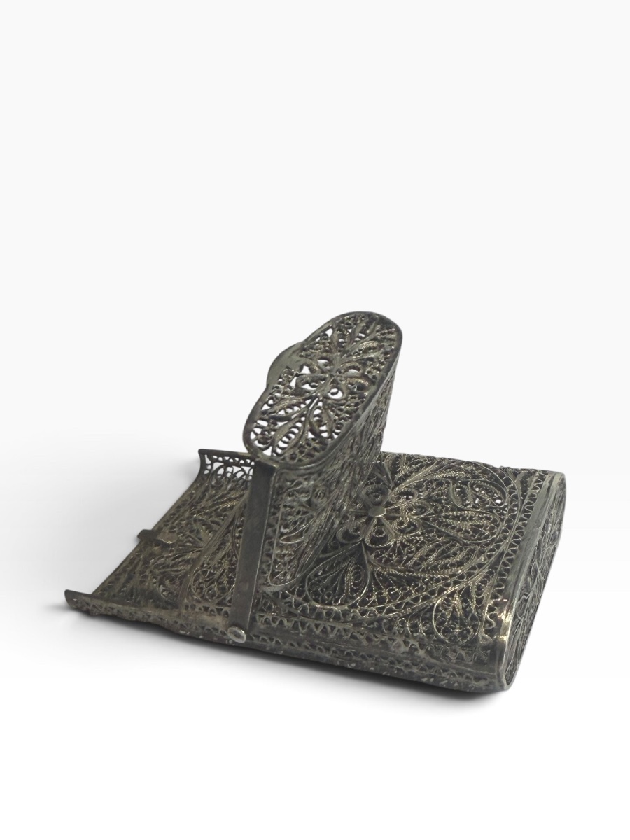 Filigree Silver Cigarette Case-photo-6