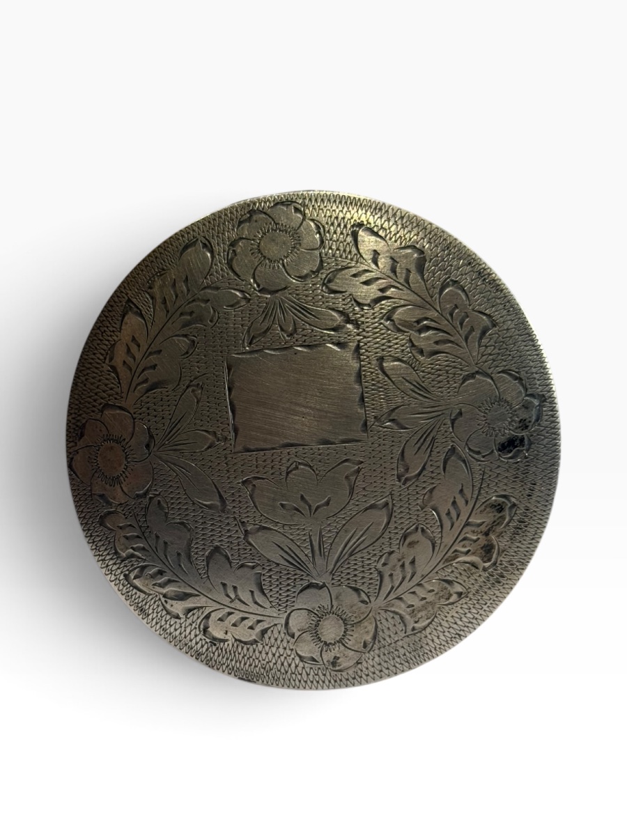 Solid Silver Powder Compact Clutch Bag-photo-1