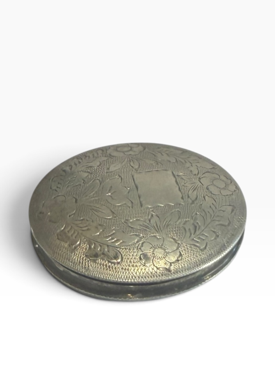 Solid Silver Powder Compact Clutch Bag-photo-3