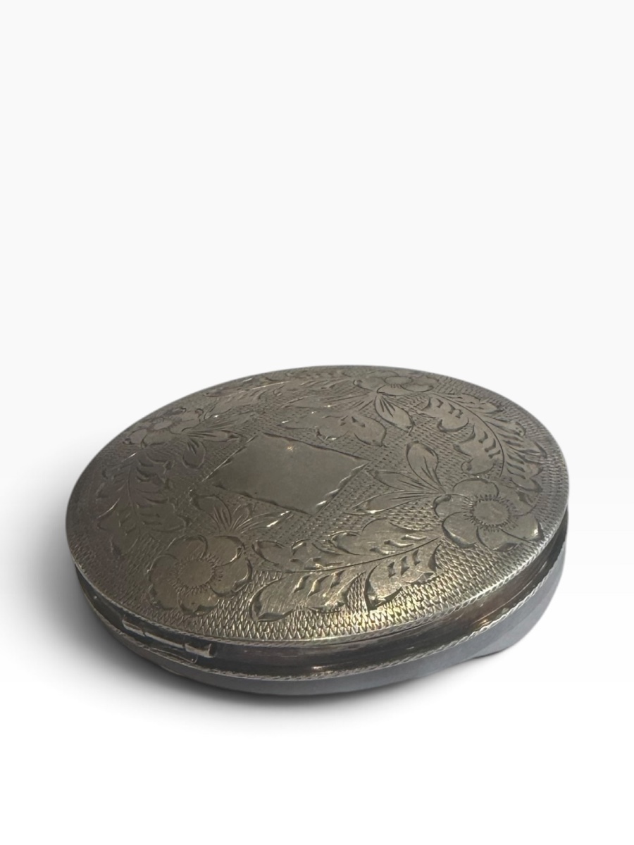 Solid Silver Powder Compact Clutch Bag-photo-6