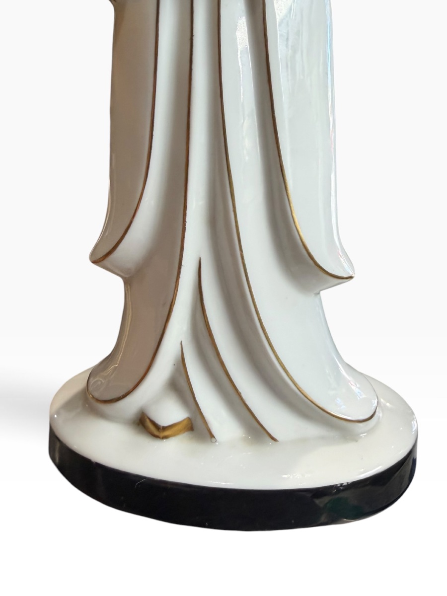 ROBJ Jean Borne Veilleuse Art Deco dame Japonaise-photo-4