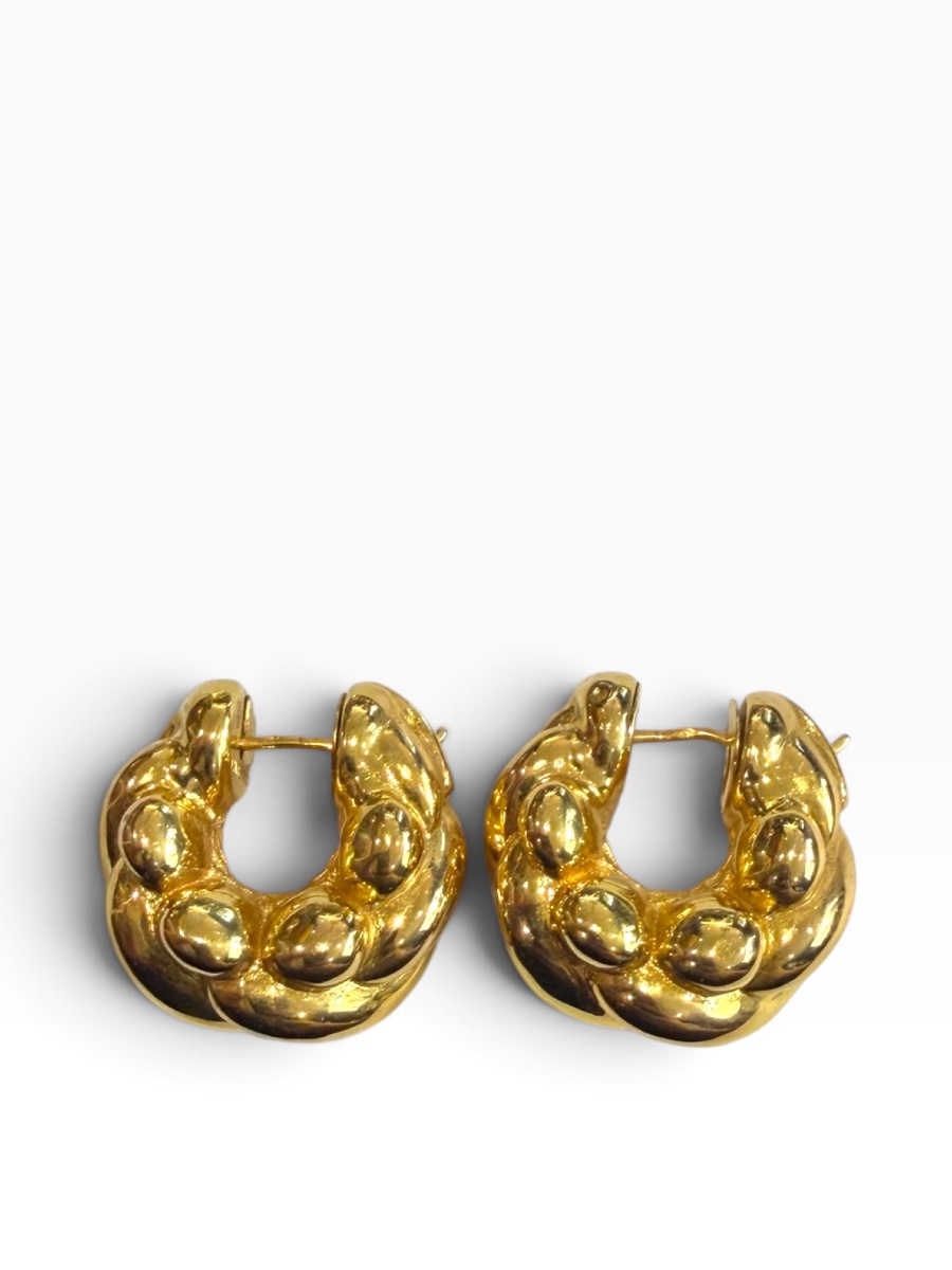 Chimento paire de boucles d’oreilles créoles or 18 carats-photo-2
