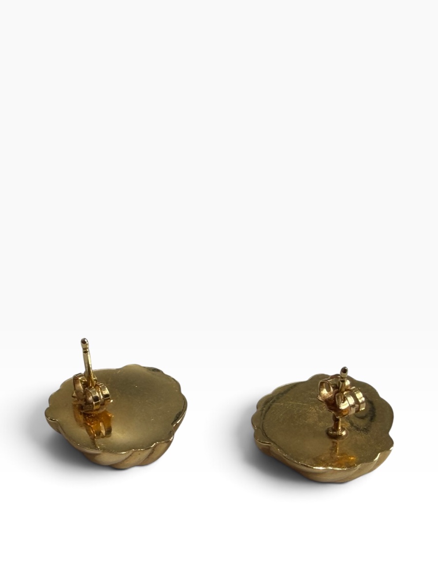 Paire de boucles d’oreilles or noeuds-photo-3