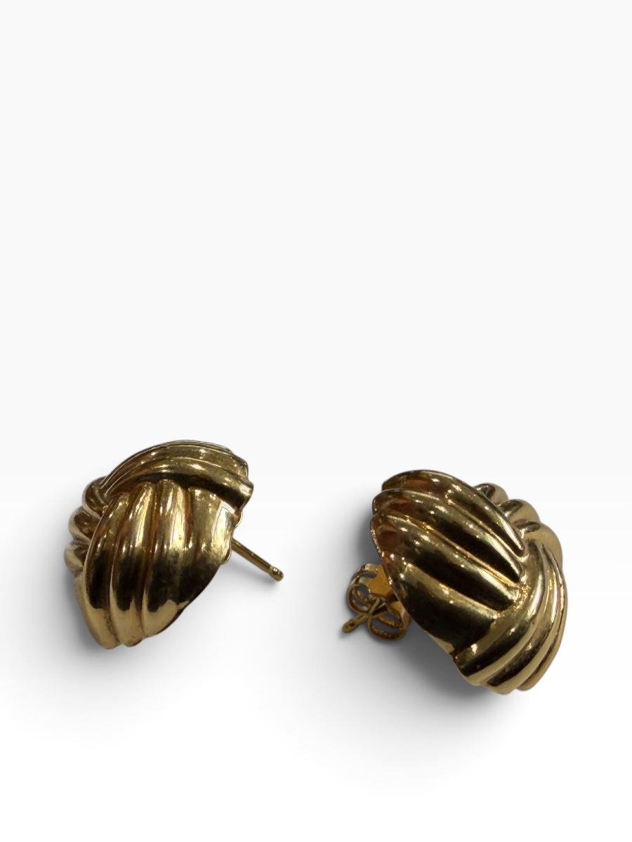 Paire de boucles d’oreilles or noeuds-photo-2
