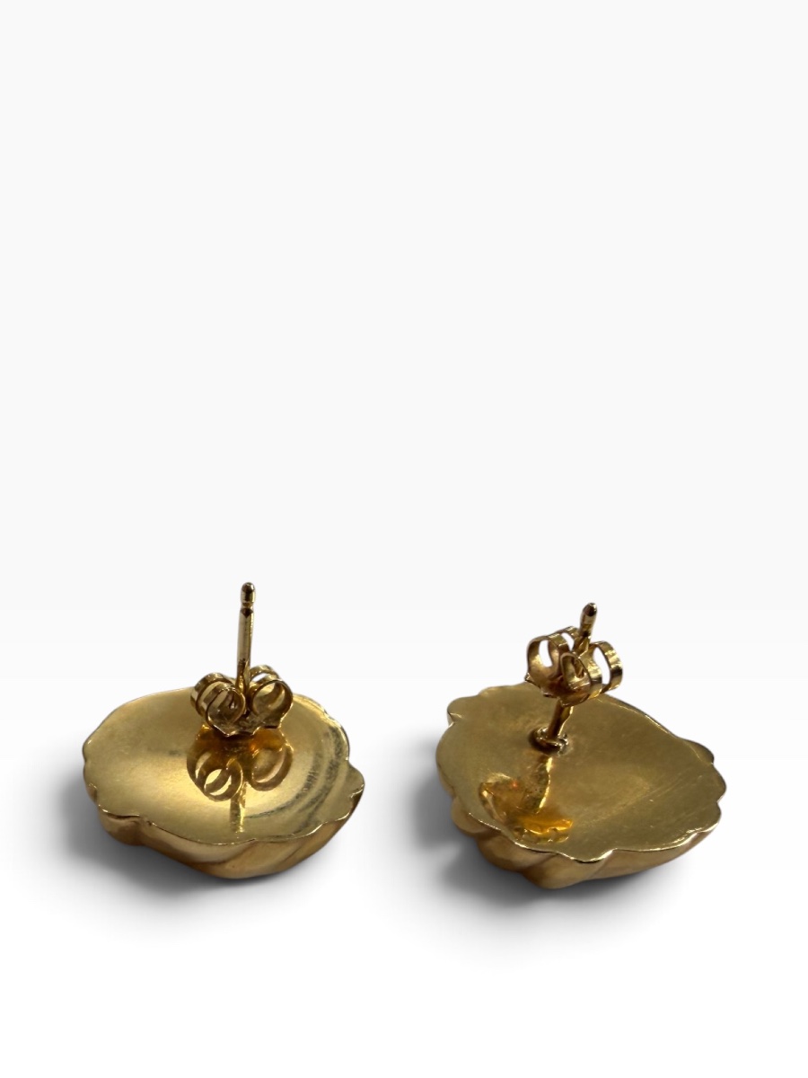 Paire de boucles d’oreilles or noeuds-photo-3