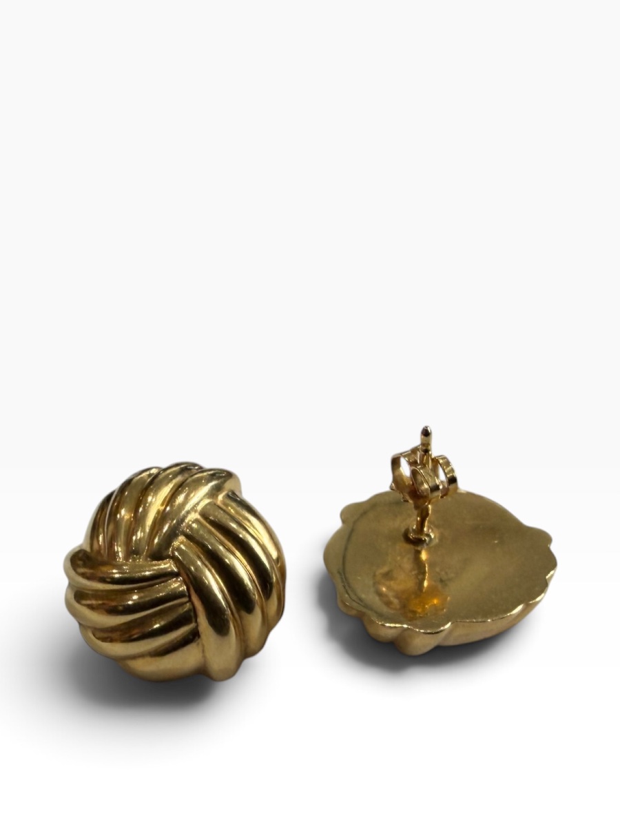 Paire de boucles d’oreilles or noeuds-photo-4