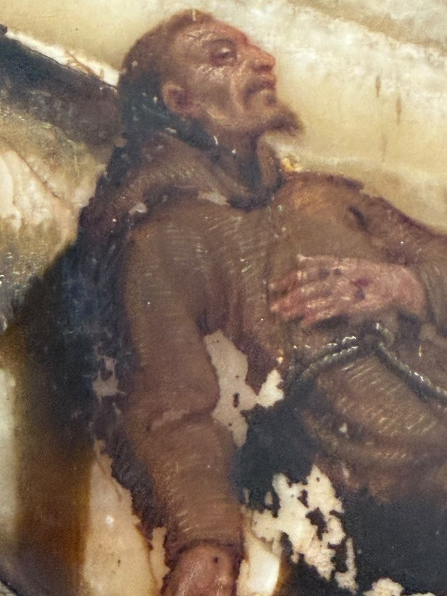 Angels And Saints, Oil On Marble, 17th Century-photo-8