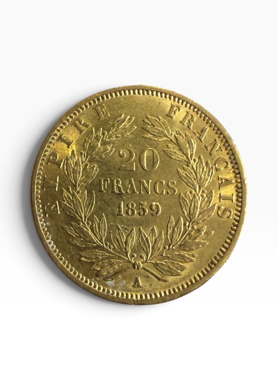 Pièce 20 francs or Napoléon III 1859-photo-3