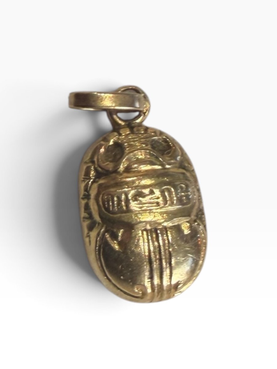 Pendentif scarabée en or -photo-6