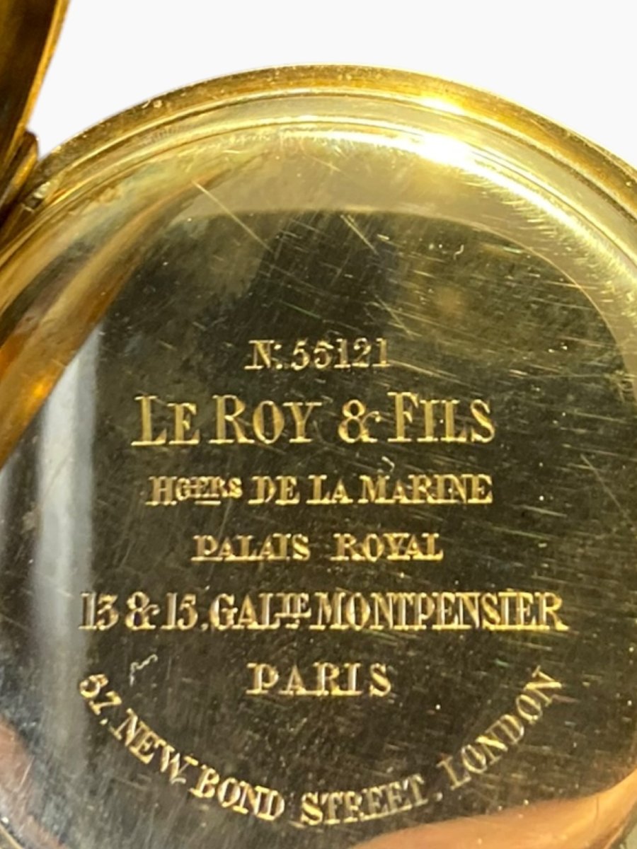 Leroy & Fils Paris Gold Pocket Watch-photo-4