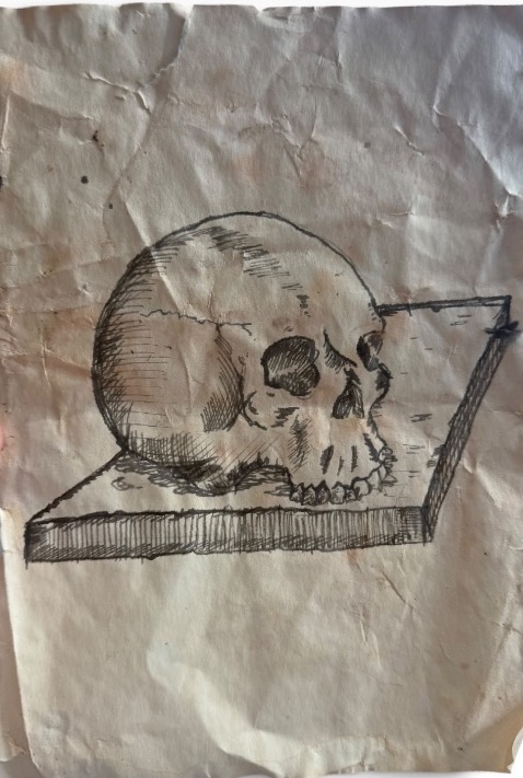 Vanity: Ink Drawing On Paper