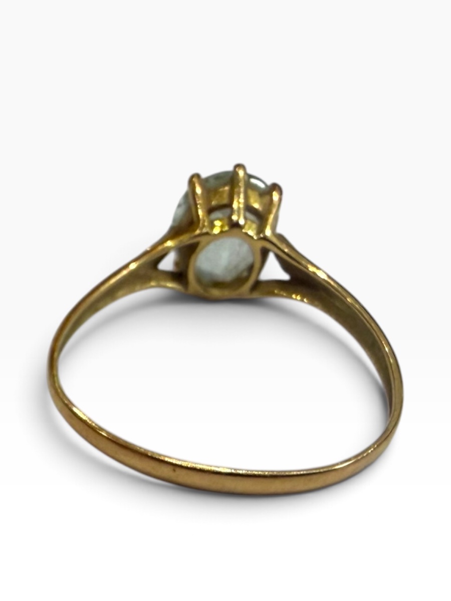 Bague or jaune et aigue-marine-photo-3