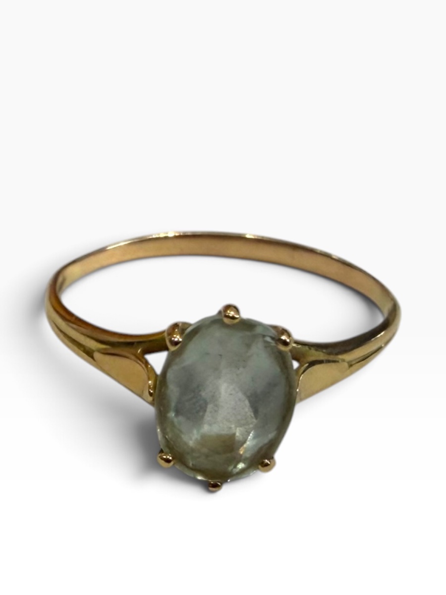 Bague or jaune et aigue-marine-photo-5