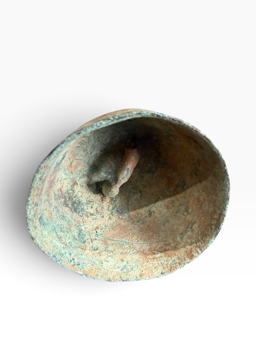 Antique Chinese Medieval Bronze Bell-photo-3