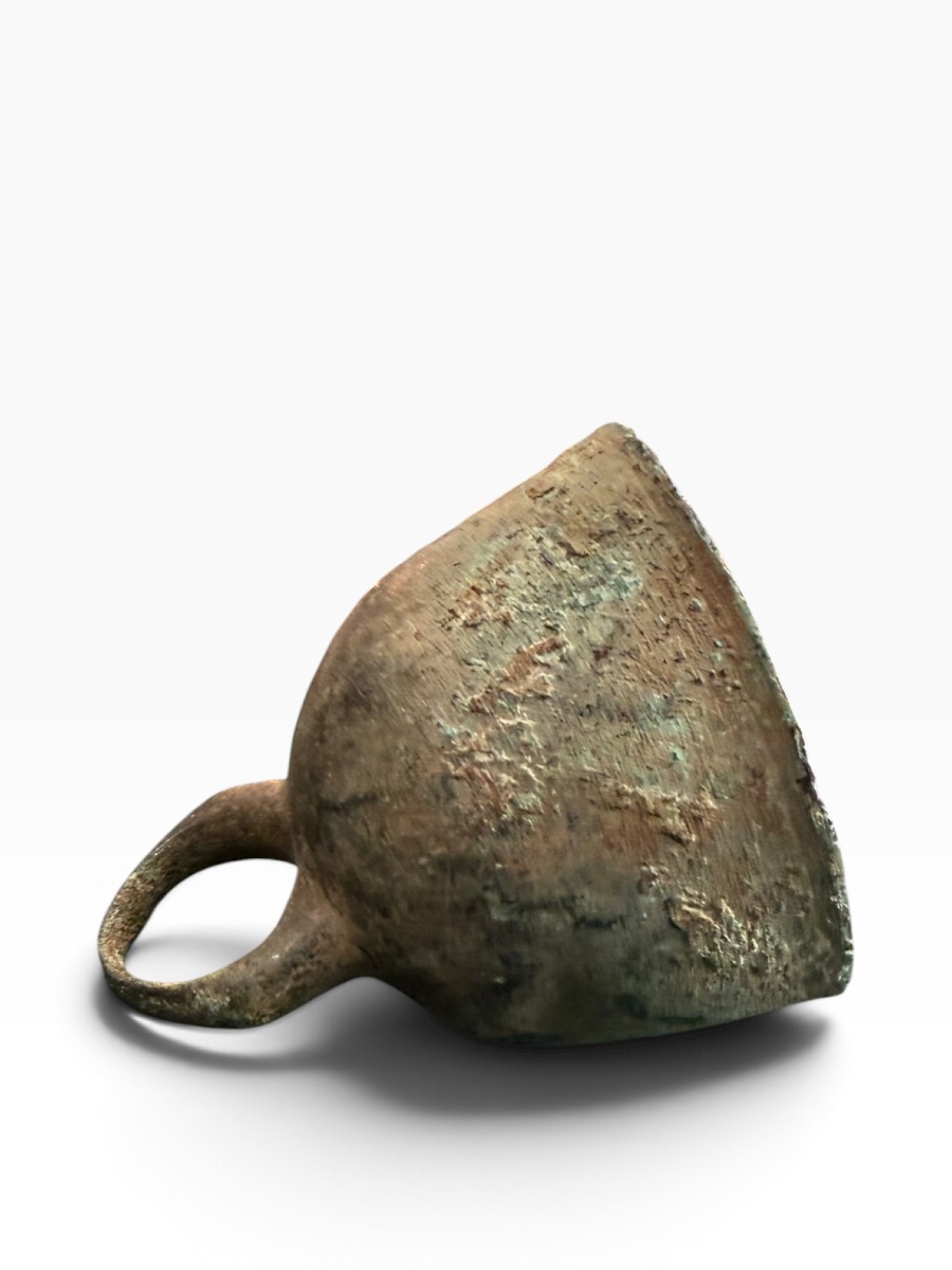 Antique Chinese Medieval Bronze Bell-photo-3