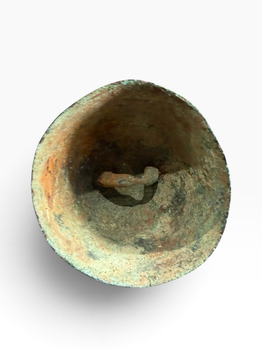 Antique Chinese Medieval Bronze Bell-photo-6