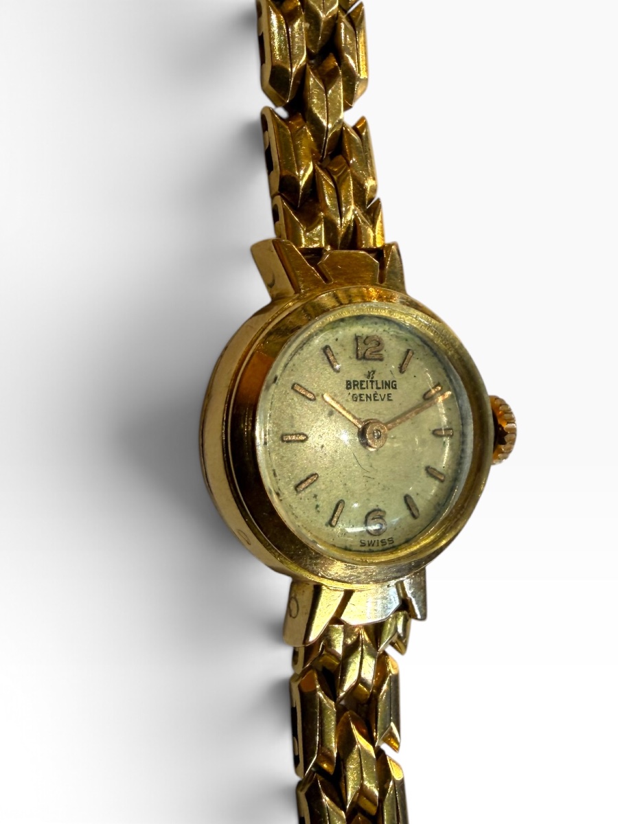Breitling Geneva Women's Gold Watch -photo-4