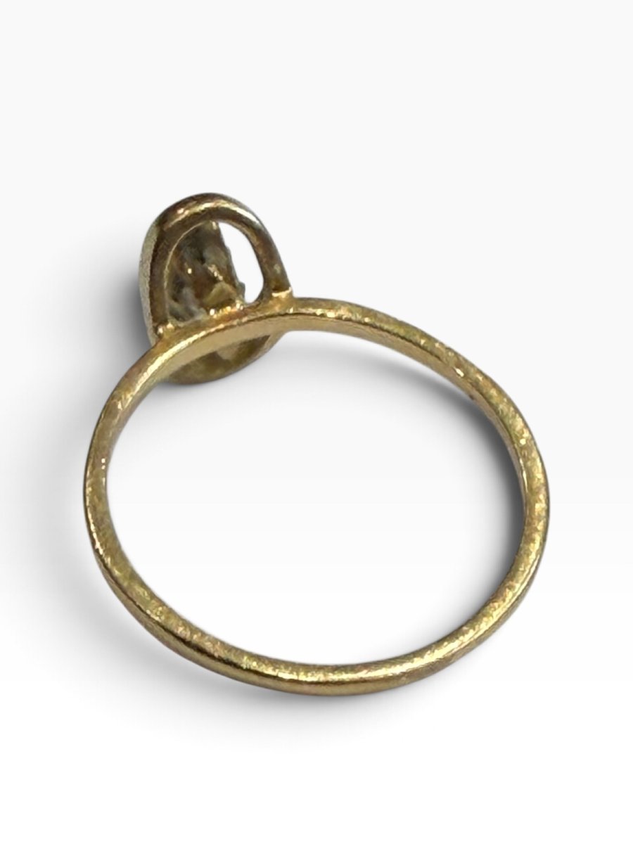 Yellow Gold And Emerald Ring-photo-3