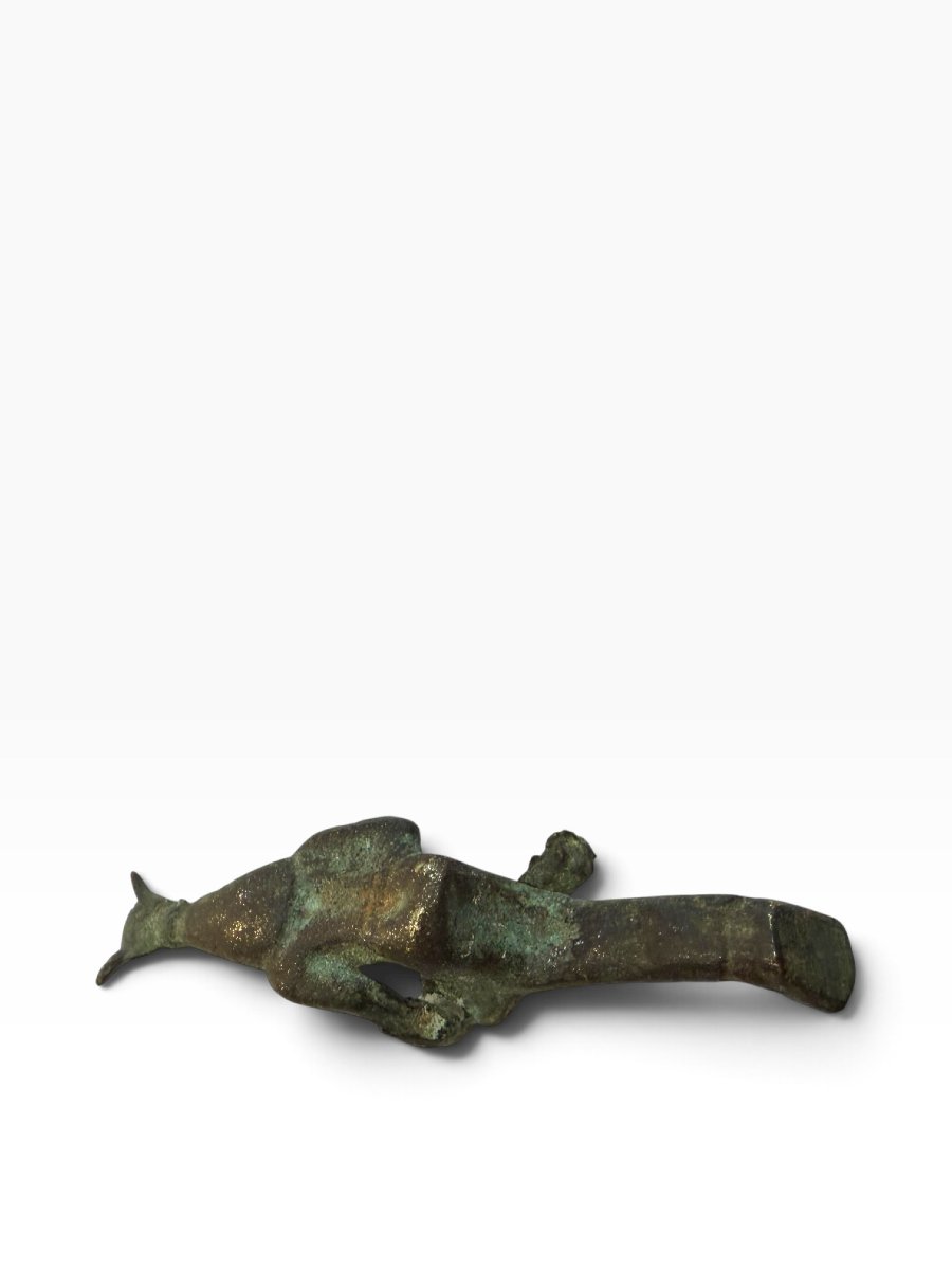 Bronze Amulet Depicting Isis Nursing Horus-photo-1