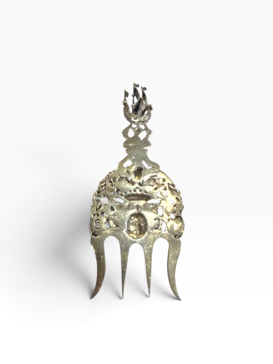 Dutch Silver Boat-motif Fork-photo-6